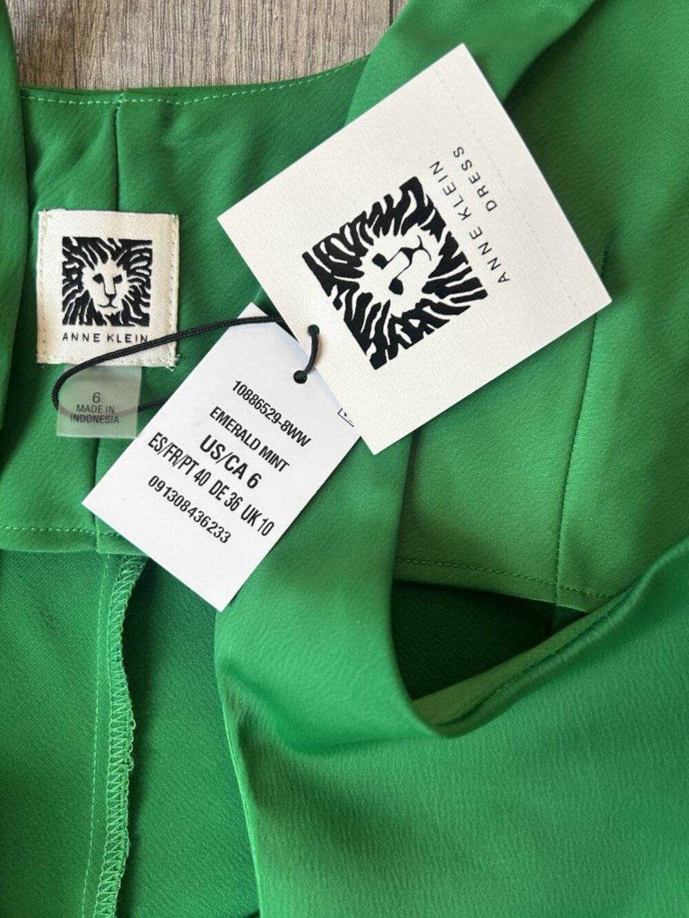 Anne Klein Sheath Midi Dress Size 6 NWT Sleeveless Green spring Wedding Guest - Picture 8 of 16